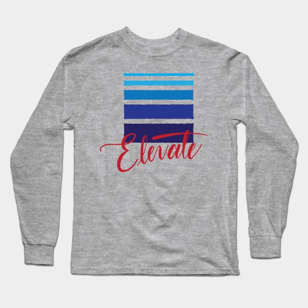 Elevate MMA Academy Hand Lettered Logo Long Sleeve T-Shirt by Kyle O'Briant